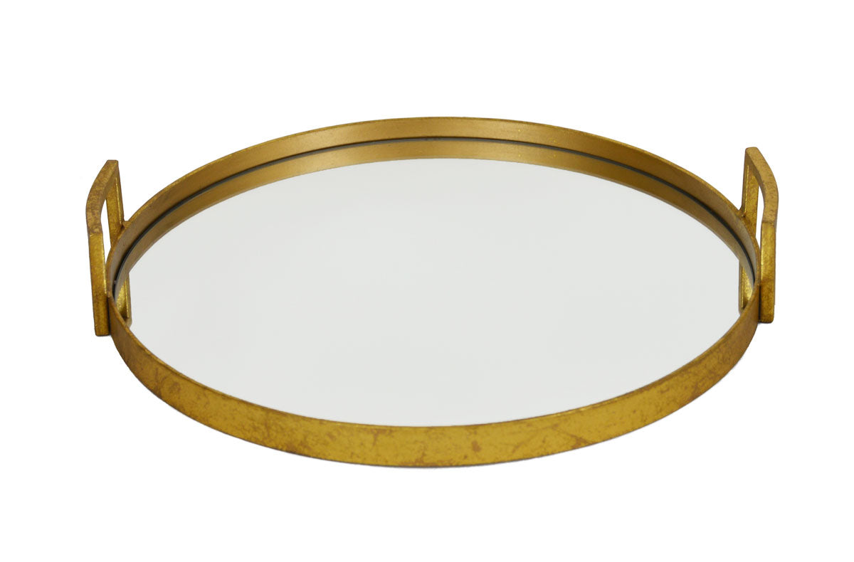 Round Mirrored Tray