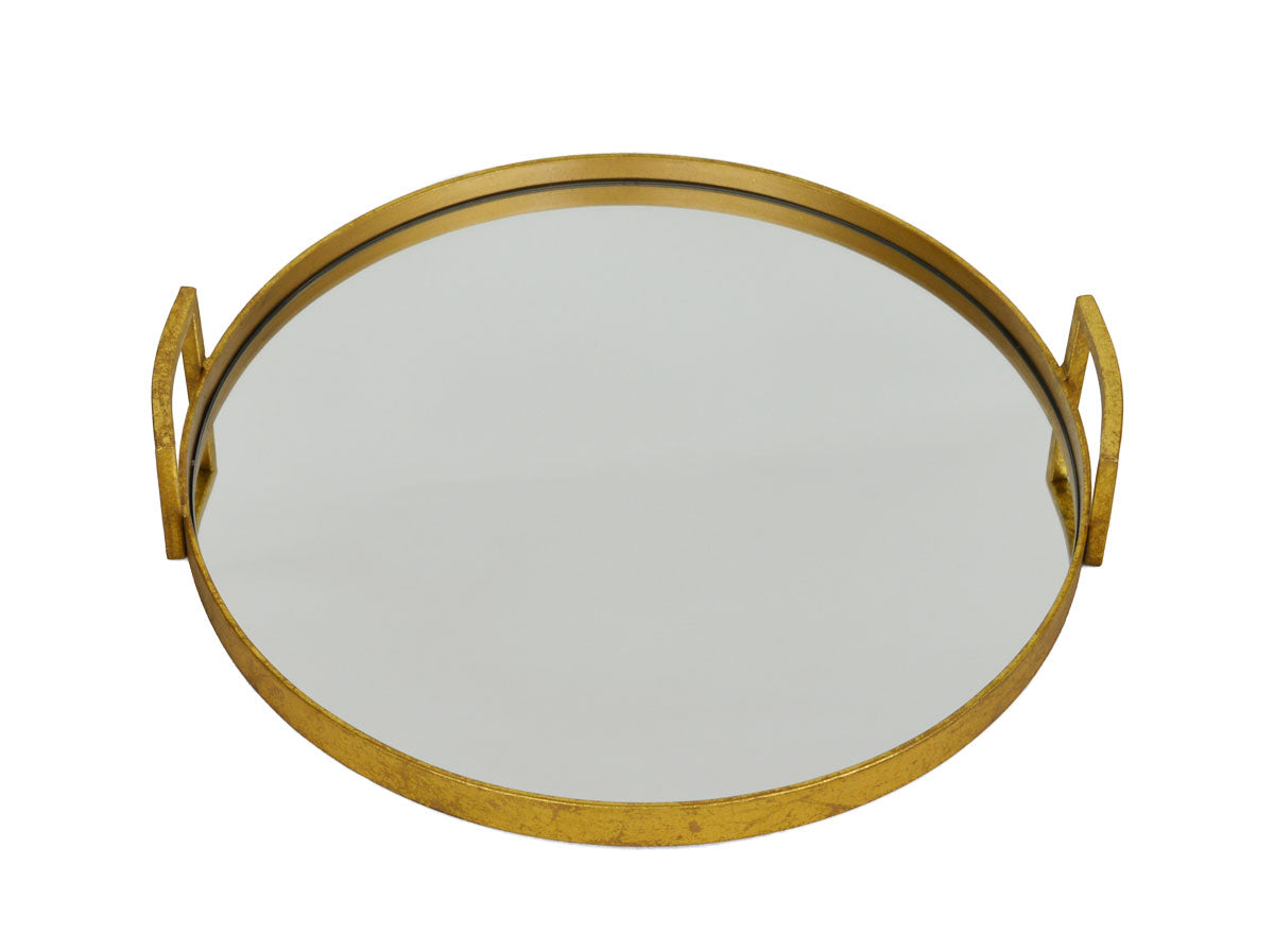 Round Mirrored Tray
