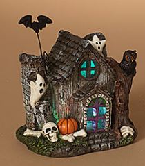 Lighted Resin Haunted House
