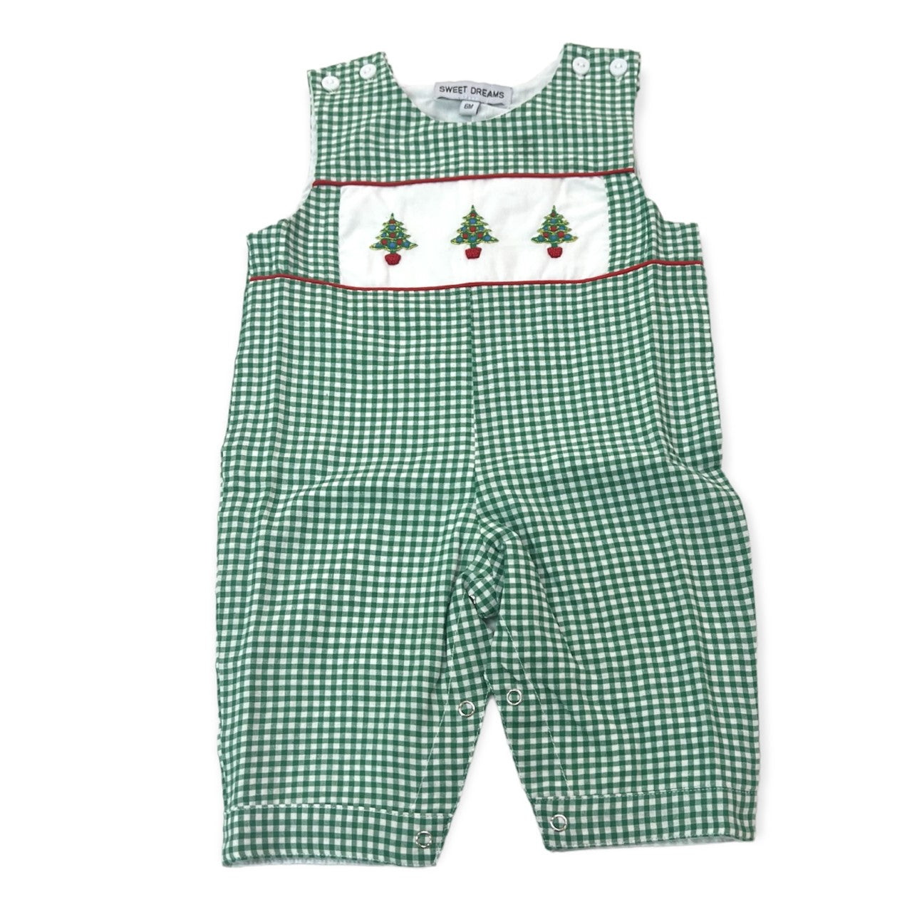 Green Gingham Christmas Tree Longall
