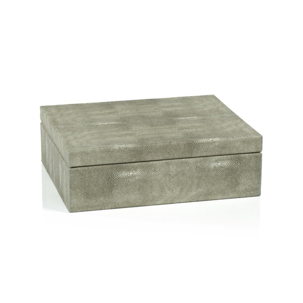 Moorea Shagreen Leather Box w/Suede Interior