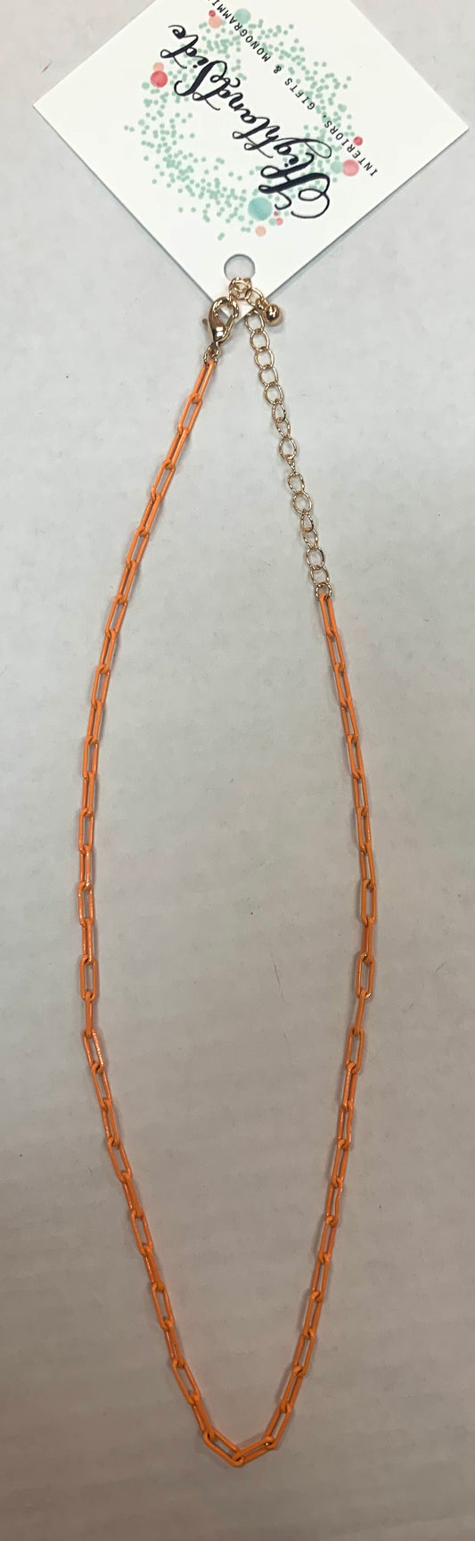 7 mm Color Paperclip Chain Choker