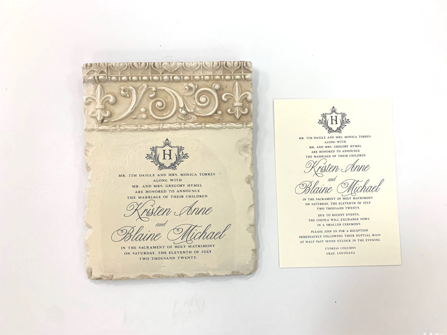 HighlandSide Wedding Gift: Custom Commemorative Wedding Tile