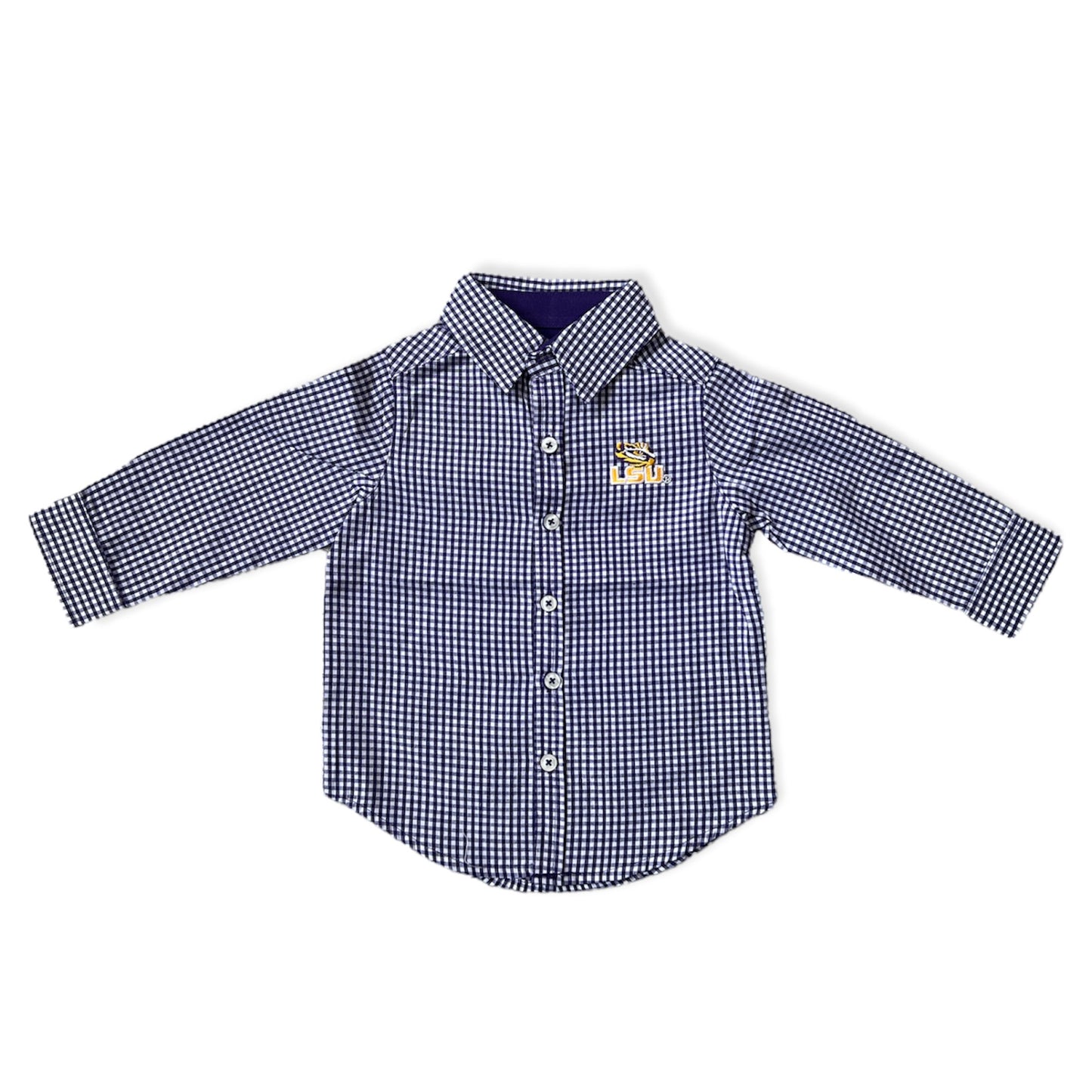 LSU Gingham Shirt