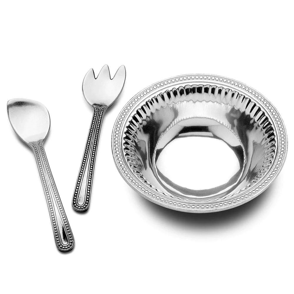 Flutes & Pearls 3-Piece Salad Server Set