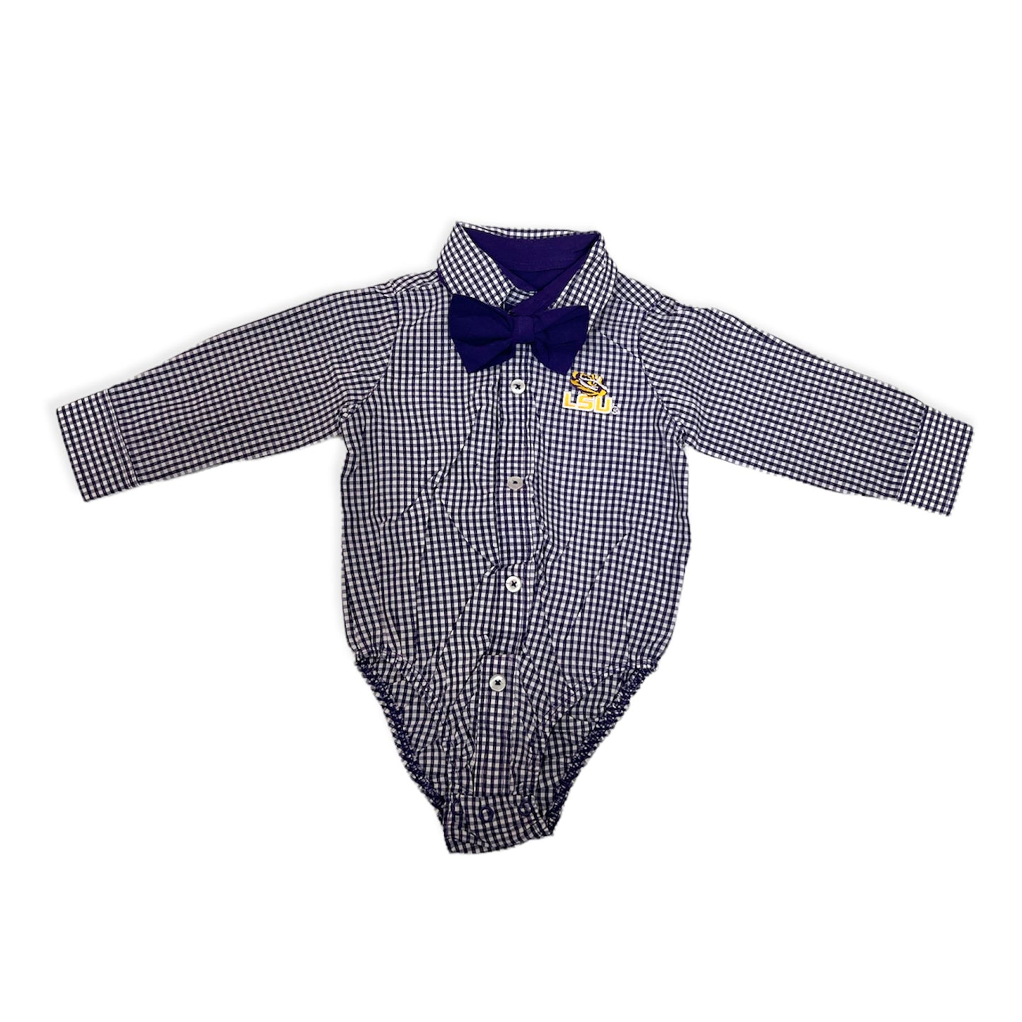LSU Gingham Bodysuit