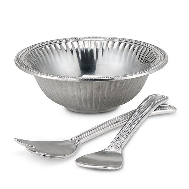 Flutes & Pearls 3-Piece Salad Server Set