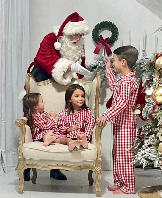 Big Red Gingham PJ's