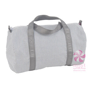Medium Seersucker Duffel