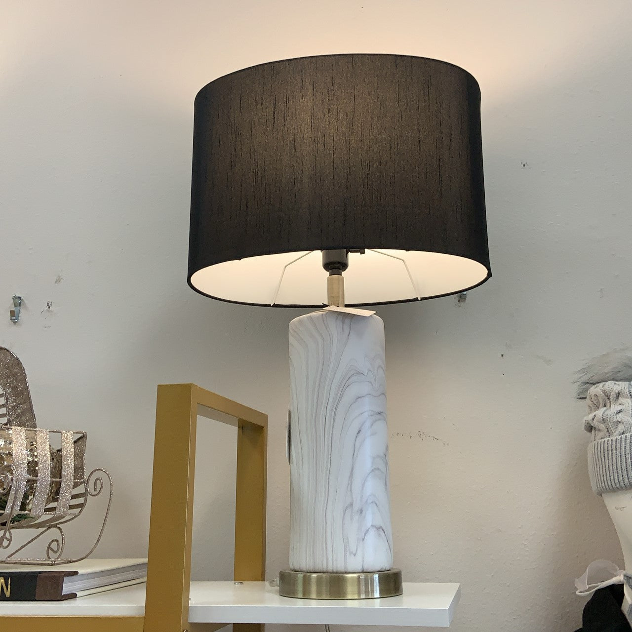 Lamp with Black Shade