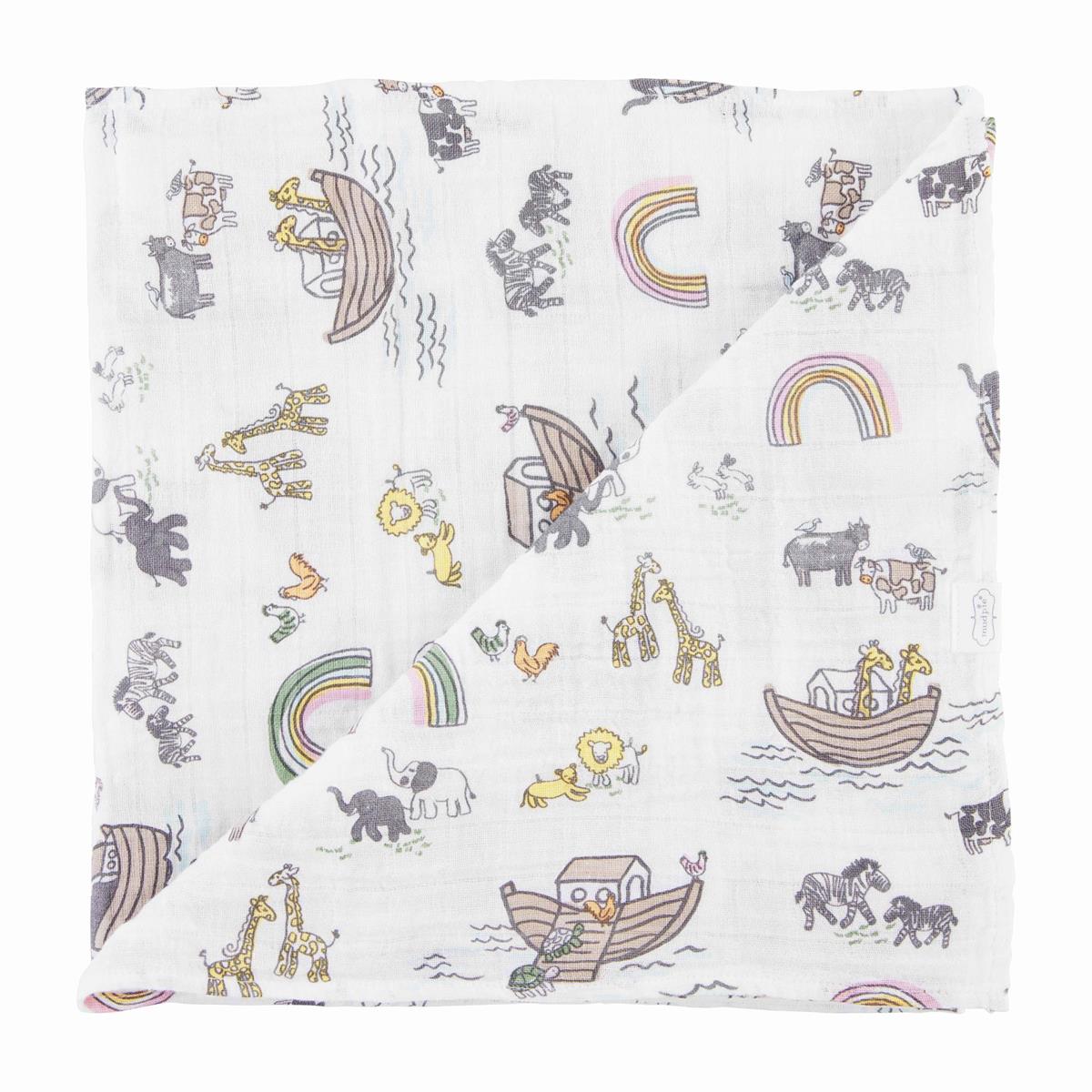 Noah's Ark Swaddle Blanket