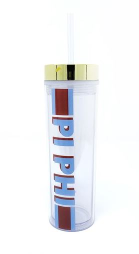 Sorority Striped Water Bottle