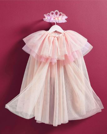 Princess Mesh Cape & Tiara Set