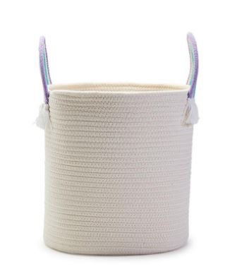 Rainbow Handle Rope Baskets