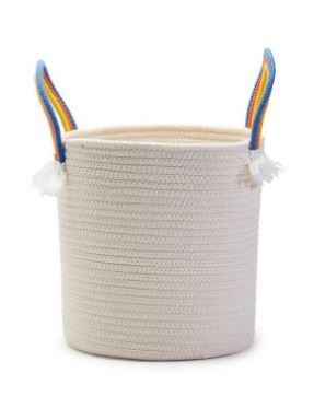 Rainbow Handle Rope Baskets