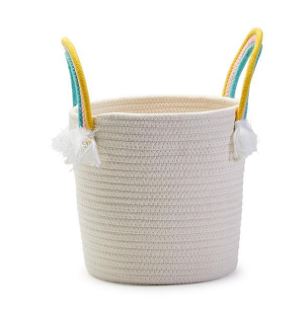 Rainbow Handle Rope Baskets