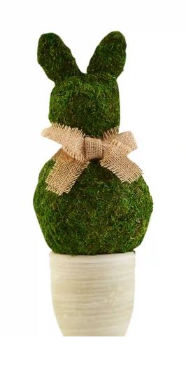 Small Moss Bunny Pot