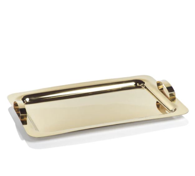 Stainless Steel Gold Serving Tray