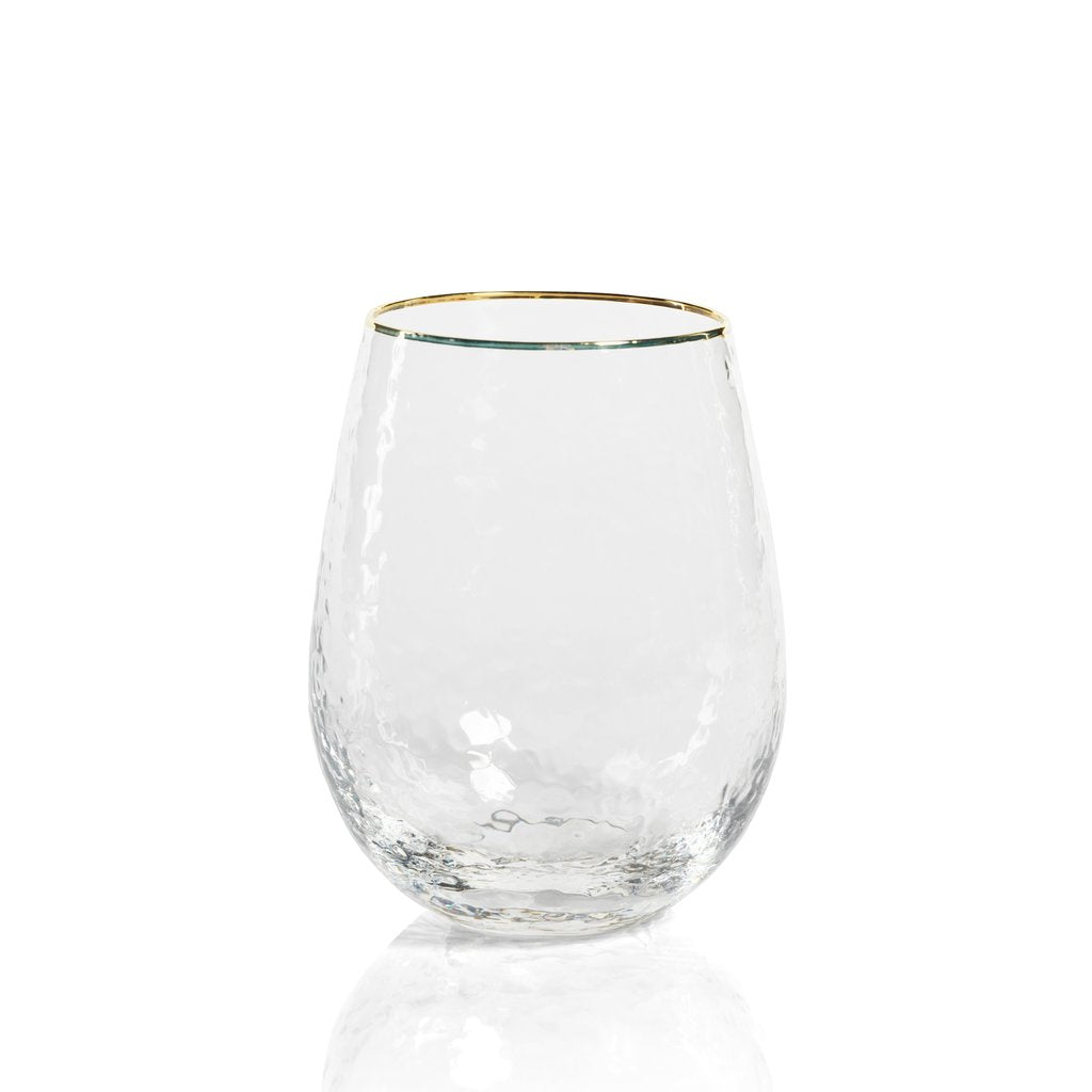 Negroni Hammered Stemless All-Purpose Glass