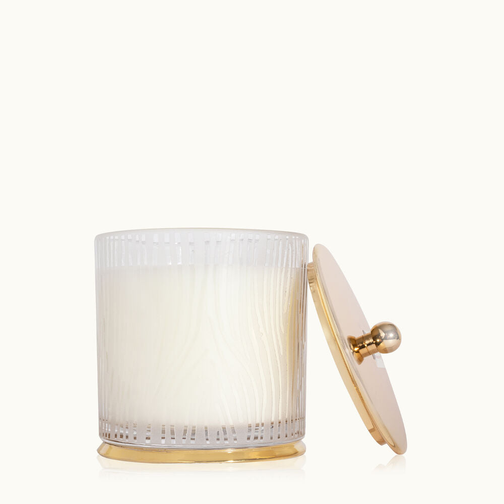 Frasier Fir Gilded Frosted Wood Grain Candle