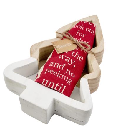 Tree Bowl & Towel Set
