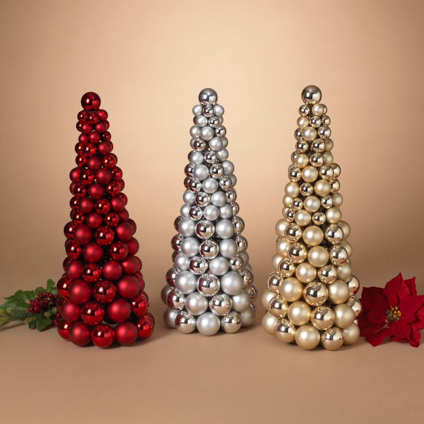 Holiday Shatterproof Ornament Trees