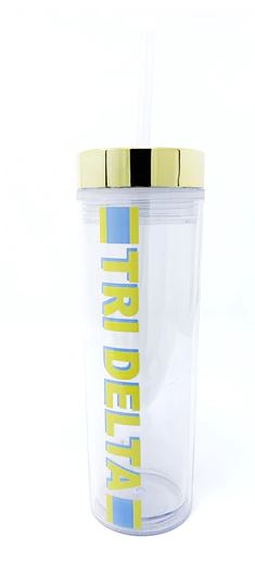 Sorority Striped Water Bottle