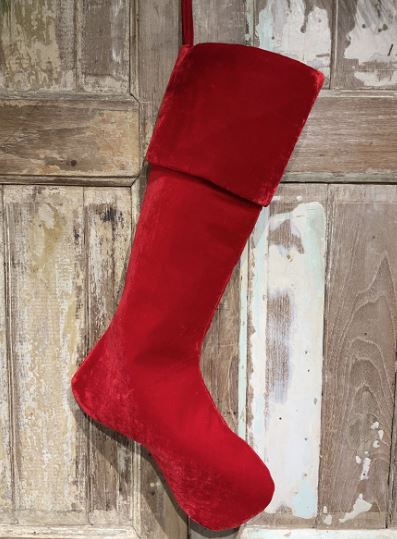 Velvet Christmas Stocking