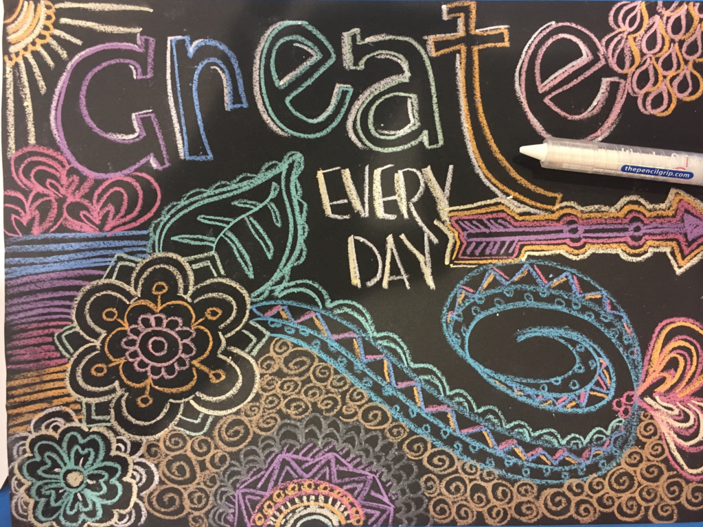 Black Board Playmat Kit w/ Wonder Stix