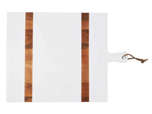 Wood Square White Board