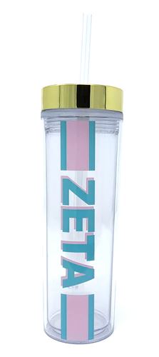Sorority Striped Water Bottle