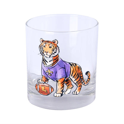 LSU Spirit Standing Tiger Glass