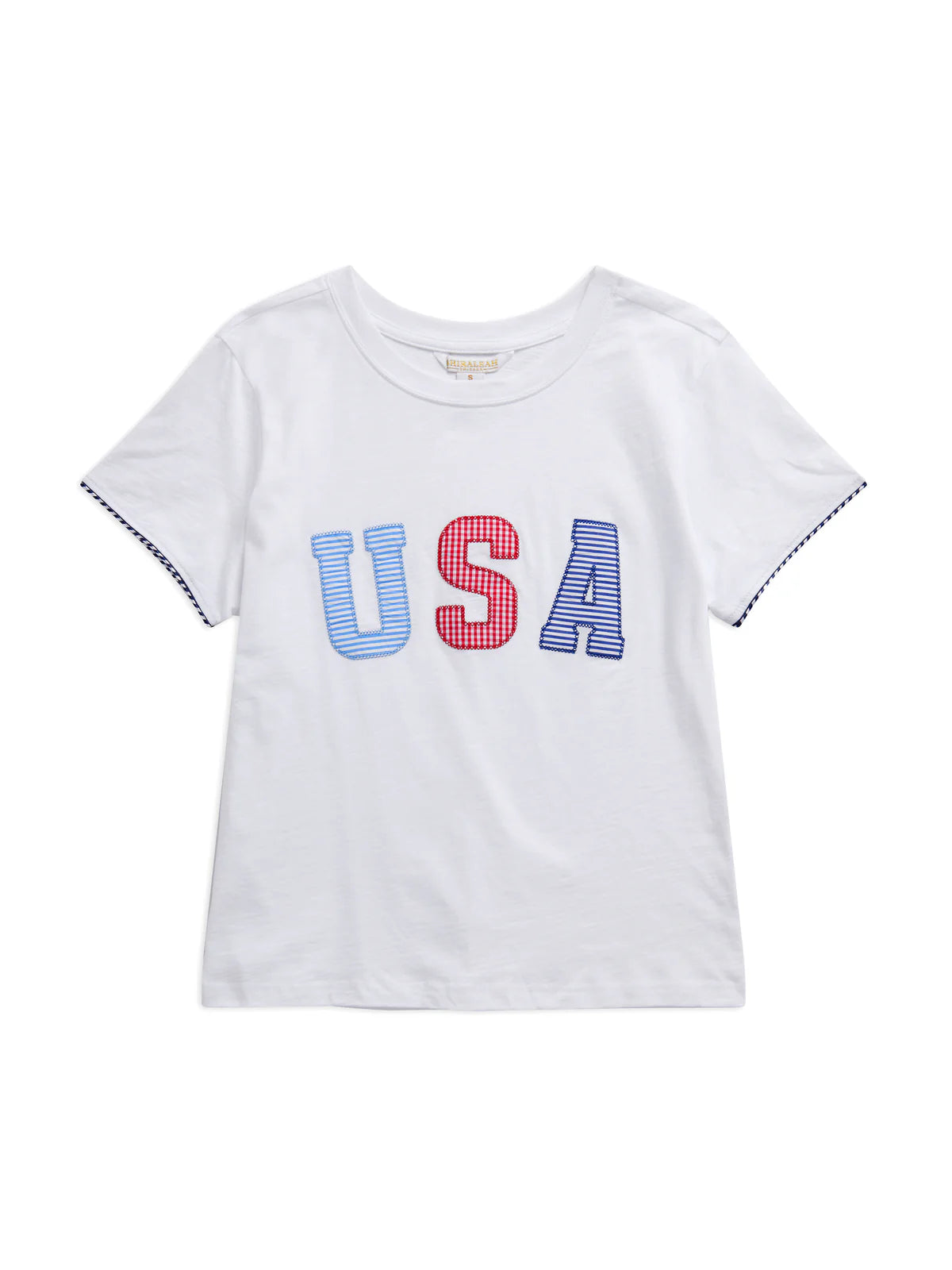 "USA" Relaxed White Tee
