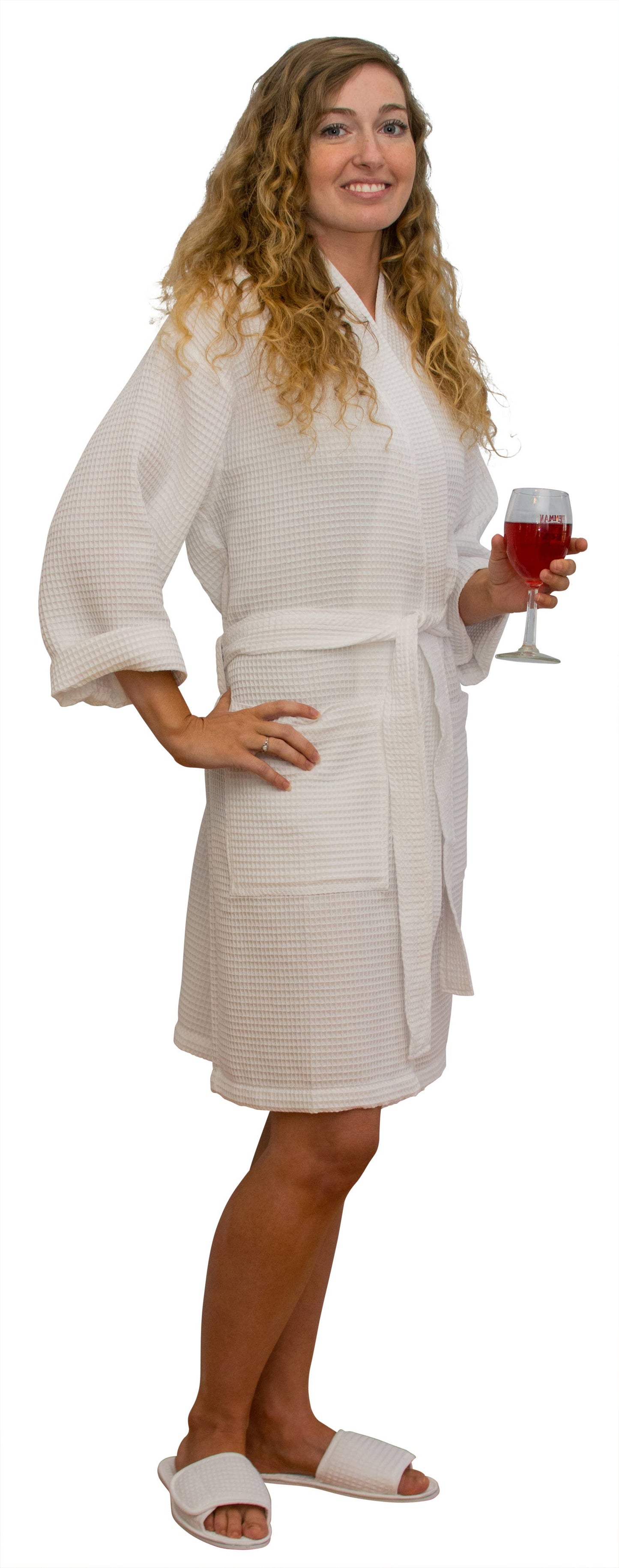 Kimono Cotton Waffle Robe