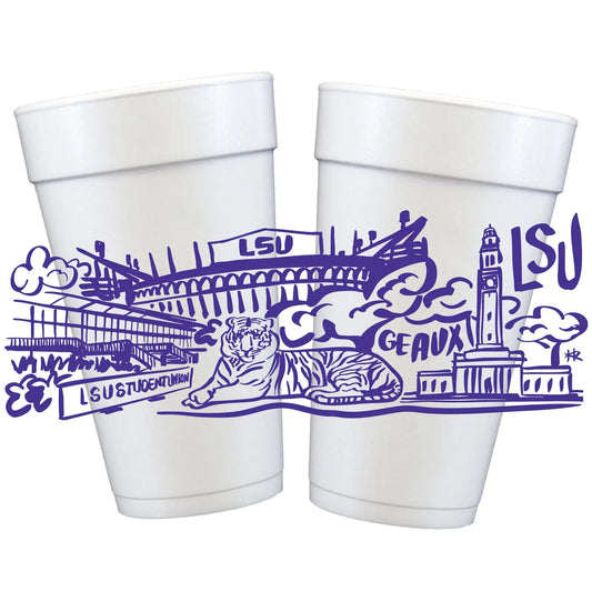 Tigers Full Wrap Styrofoam Cups