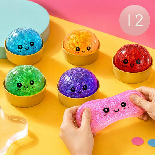 Mystery Glittered Dumpling Squishy Toy