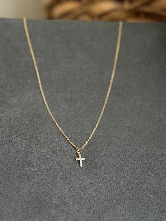 CZ Cross Necklace