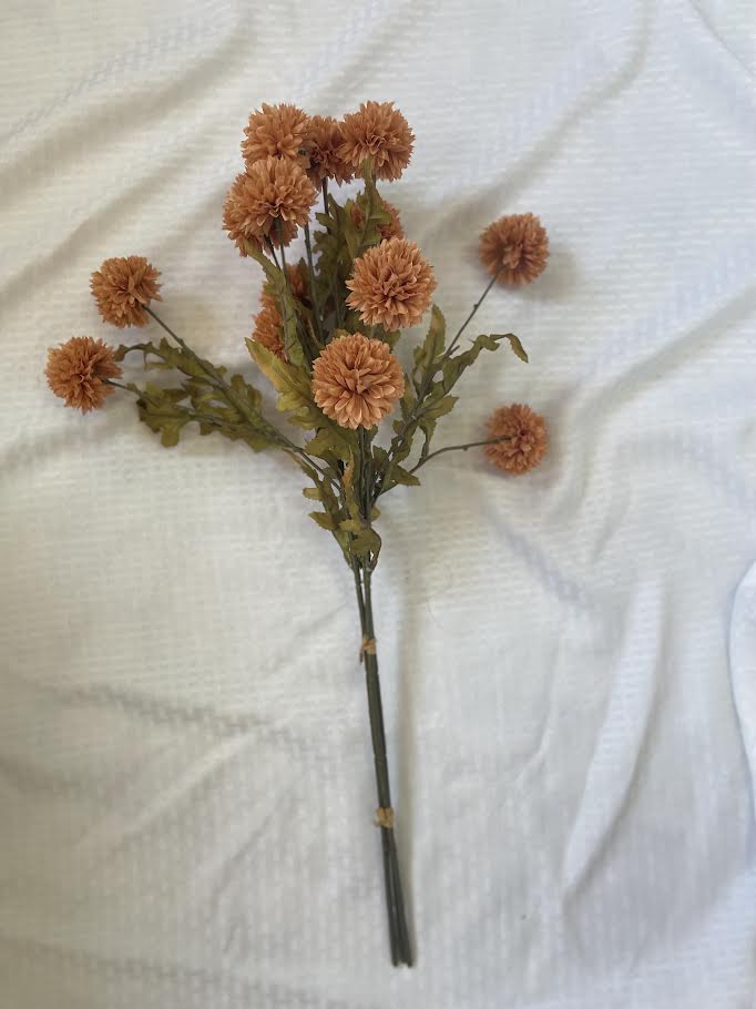 Rust-Colored Faux Flower