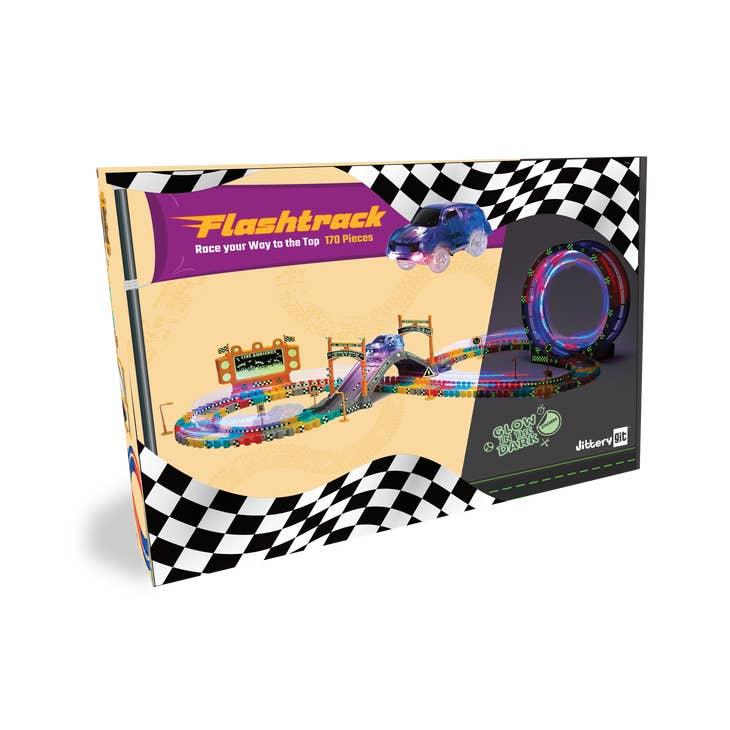 FlashTrack: Glow In The Dark Race Car Track Set