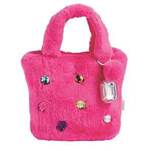 Glitzy Faux Fur Purse