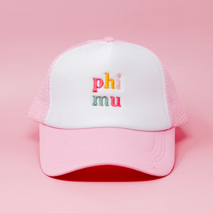 Sorority Embroidered Trucker Hat