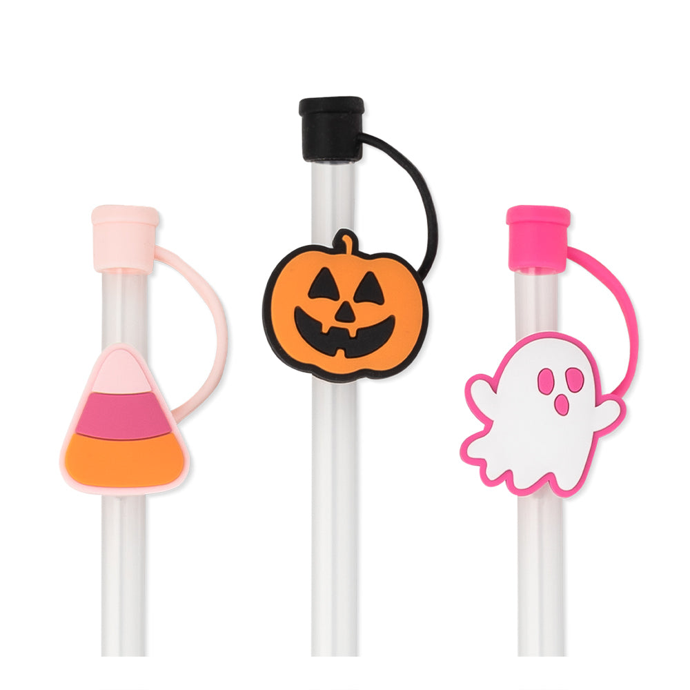 Halloween Pumpkin Gost Silicone Straw Cover - Reusable Drinking Straw  Toppers, Dust-proof & Perfect For Summer & Winter Drinkware Kitchen Party  Accessories! - Temu