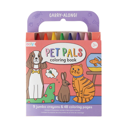 Carry-Along Coloring Book Set- Pet Pals