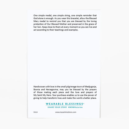 MSMH Say Yes Miraculous Mary Crystal Bracelet