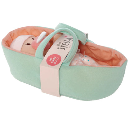 Love, Stella My First Doll Peach and Bassinet