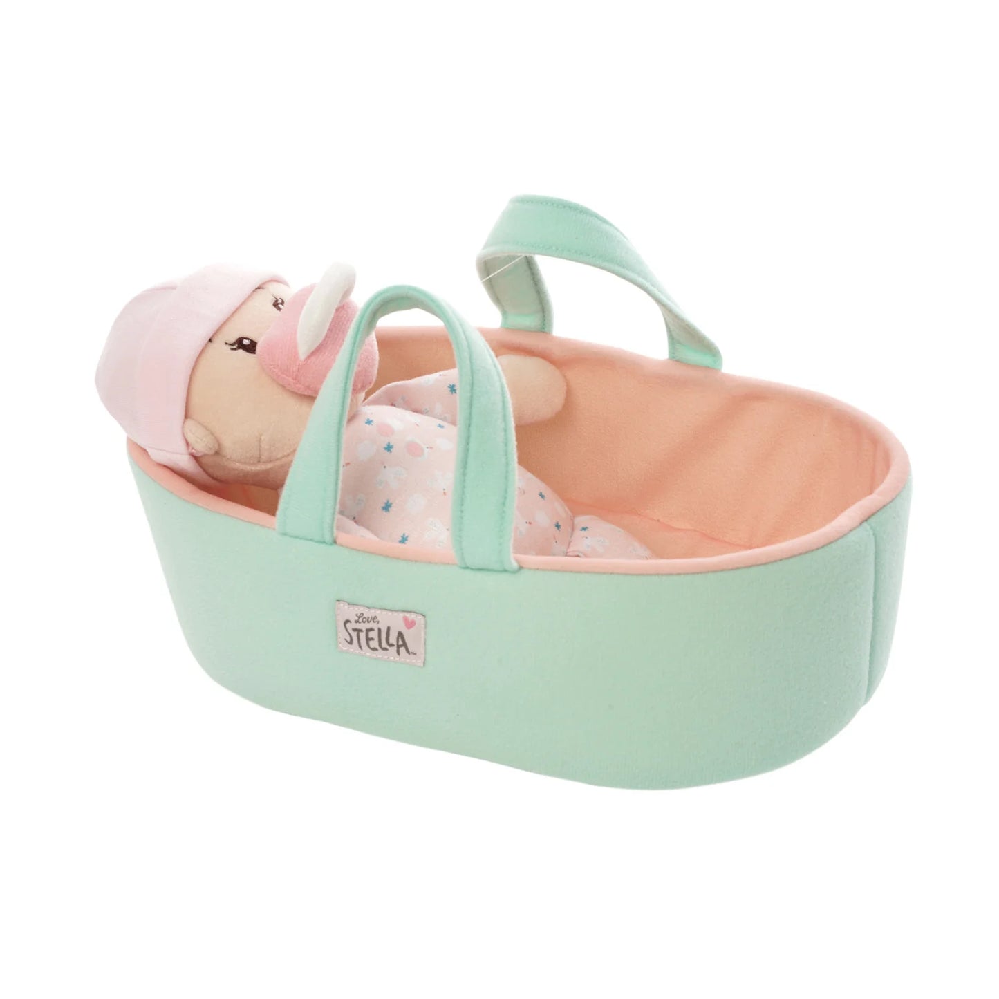Love, Stella My First Doll Peach and Bassinet