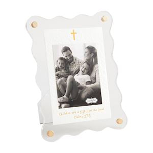 Acrylic Scallop Cross Frame