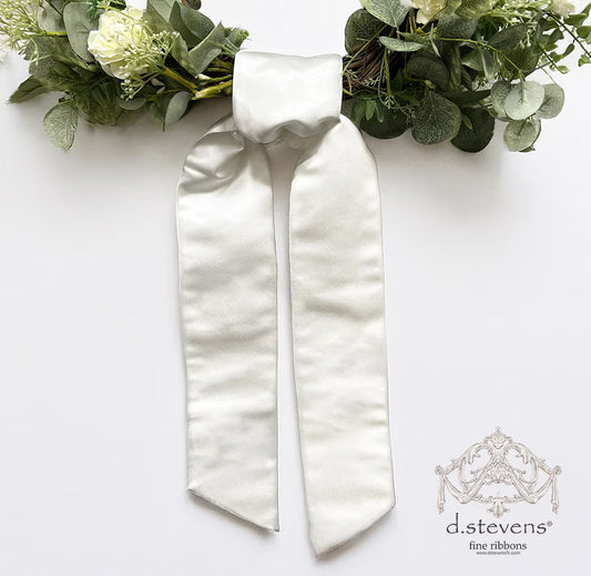 4" x 56" Satin Sash- Winter White