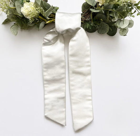 4" x 56" Satin Sash- Winter White