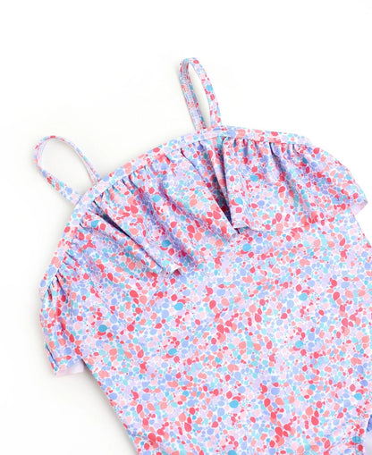 Sparkle Shimmer On Single Ruffle One Piece